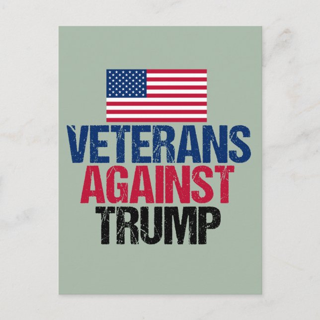 Veterans Against Trump Postcard (Front)