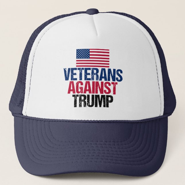 Veterans Against Trump Trucker Hat (Front)