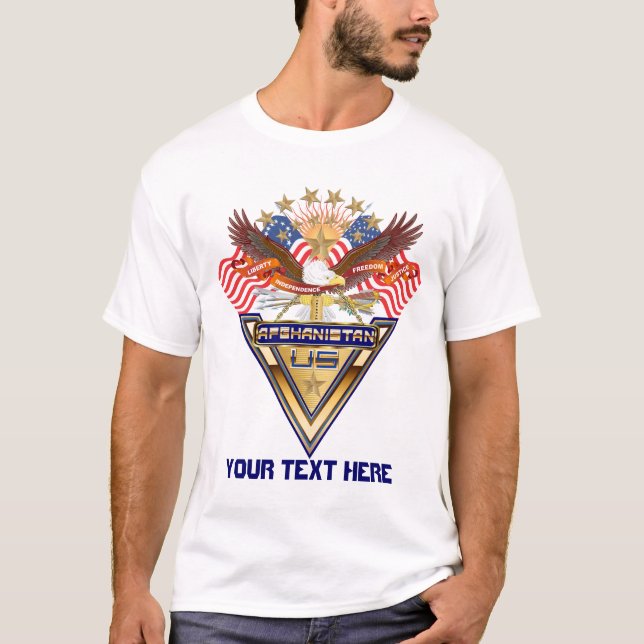 Veterans All Afghanistan New View notes please T-Shirt (Front)