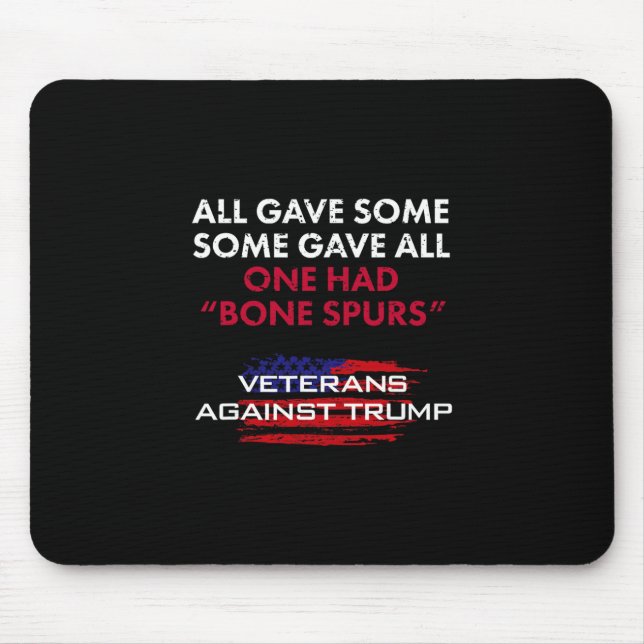 Veterans Anti-trump Draft Dodger Bone Spurs For Ve Mouse Pad (Front)