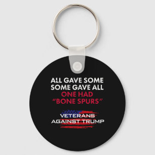 Veterans Anti-trump Draught Dodger Bone Spurs For Keychain