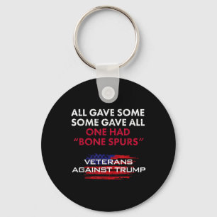Veterans Anti-trump Draught Dodger Bone Spurs For  Keychain