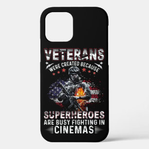 Veterans Because Superheroes Busy in Cinemas iPhone 12 Pro Case