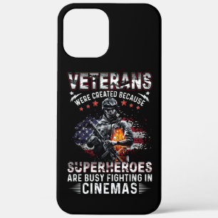 Veterans Because Superheroes Busy in Cinemas iPhone 12 Pro Max Case