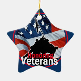 Veterans Ceramic Ornament