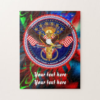 Veterans Customize Edit & Change background colour Jigsaw Puzzle