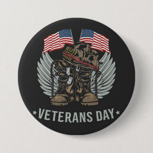 VETERANS DAY 2021  3 INCH ROUND BUTTON