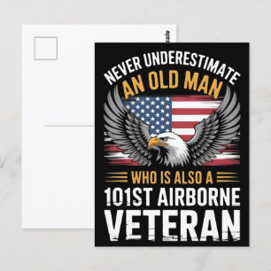 Veterans Day 2025, 101st Airborne Eagle American Postcard