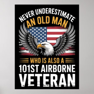Veterans Day 2025, 101st Airborne Eagle American  Poster