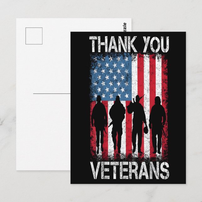 Veterans Day 2025: A Nation’s Gratitude Postcard (Front/Back)