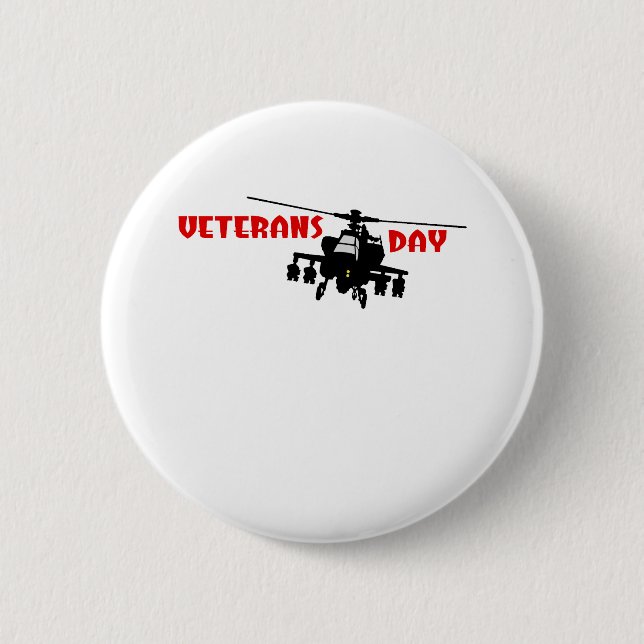 Veteran's Day 2 Inch Round Button (Front)