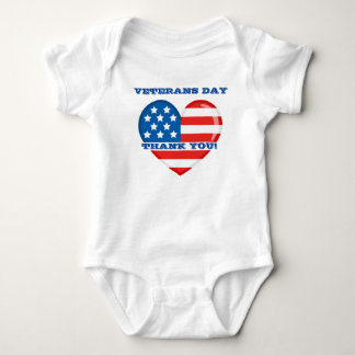 Veterans Day Baby Jersey Bodysuit