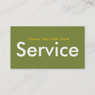 Veterans Day Business Cards