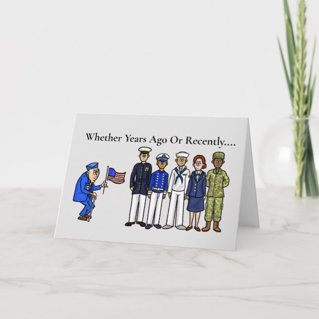 Veterans Day Card With All Service Branches (Front)