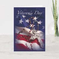 Veteran's Day Cross and Flag