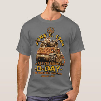 VETERANS DAY DDAY 1944 HVSS SHERMAN T-Shirt