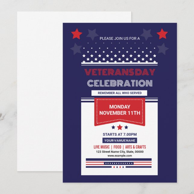 Veterans Day Flyer Template (Front/Back)