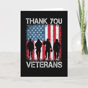 Veterans Day Gifts Thank You Veterans Proud Card