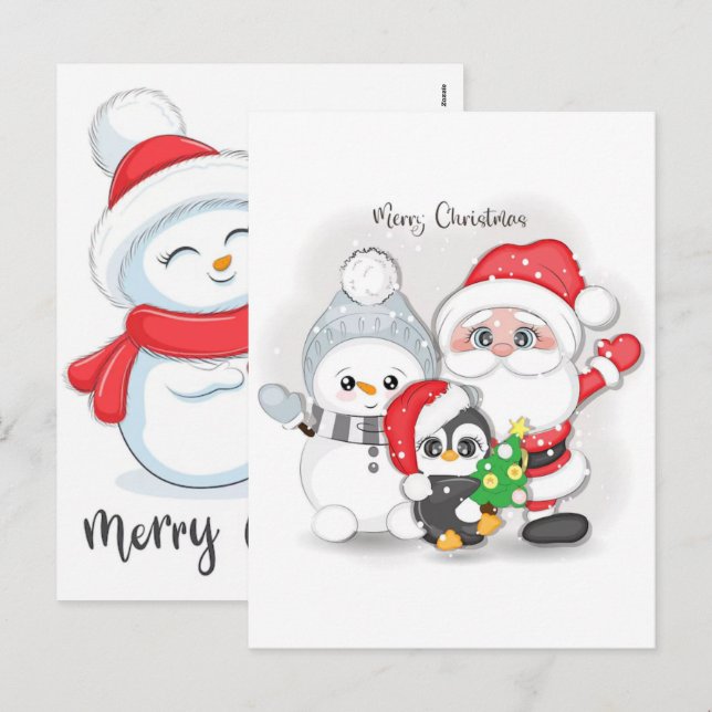 Veterans Day, Halloween, and Christmas 2025  Holiday Postcard (Front/Back)