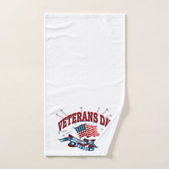 "Veteran's Day" Hand Towel (Hand Towel)