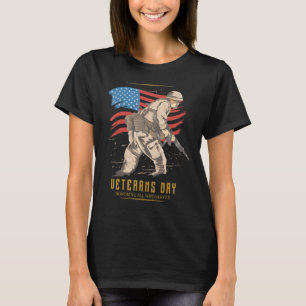 Veterans Day Honoring All Who Served Proud Veteran T-Shirt