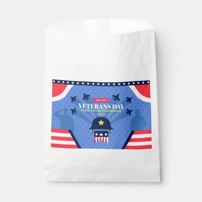 Veterans Day - Honouring all who served  Favour Bag (Front)