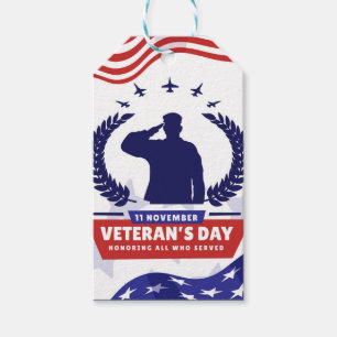 Veterans Day - Honouring all who served  Gift Tags
