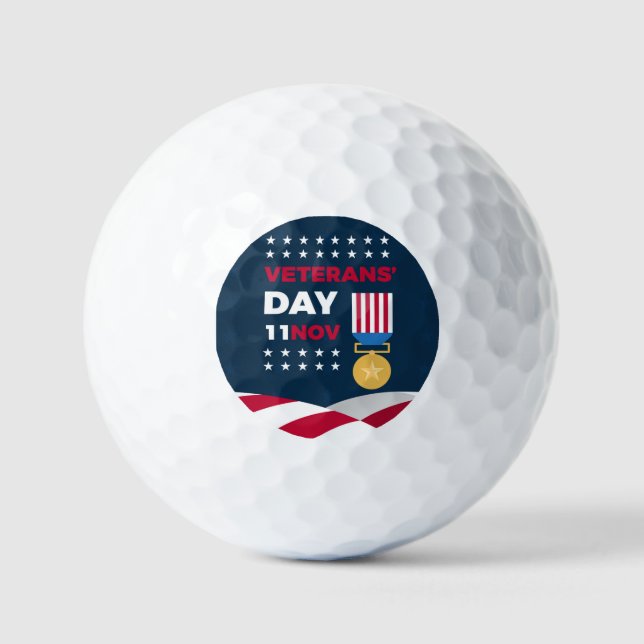 Veterans Day - Honouring all who served  Golf Balls (Front)