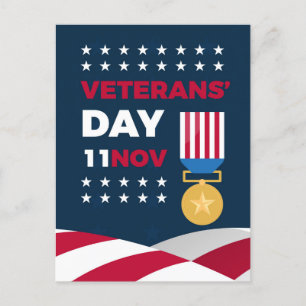 Veterans Day - Honouring all who served Holiday Postcard