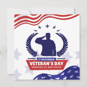Veterans Day - Honouring all who served  Invitation