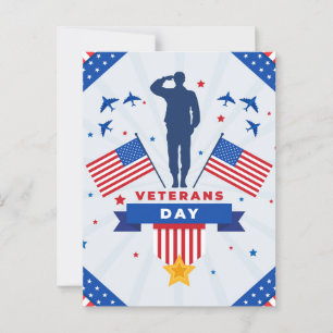 Veterans Day - Honouring all who served Postcard