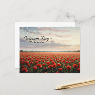Veterans Day - Honouring all who served Postcard