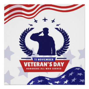 Veterans Day - Honouring all who served  Poster