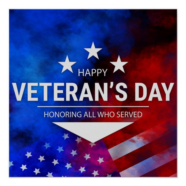 Veterans Day - Honouring all who served  Poster (Front)