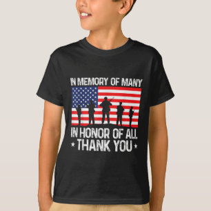 Veterans Day In Honour Of All Veteran Memorial Day T-Shirt