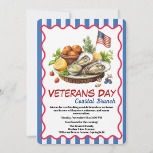 Veterans Day Invitation   Coastal Brunch Celebrati