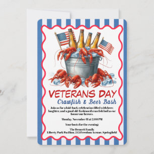 Veterans Day Invitation   Crawfish & Beer Party