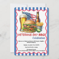 Veterans Day Invitation | Honoring Heroes BBQ