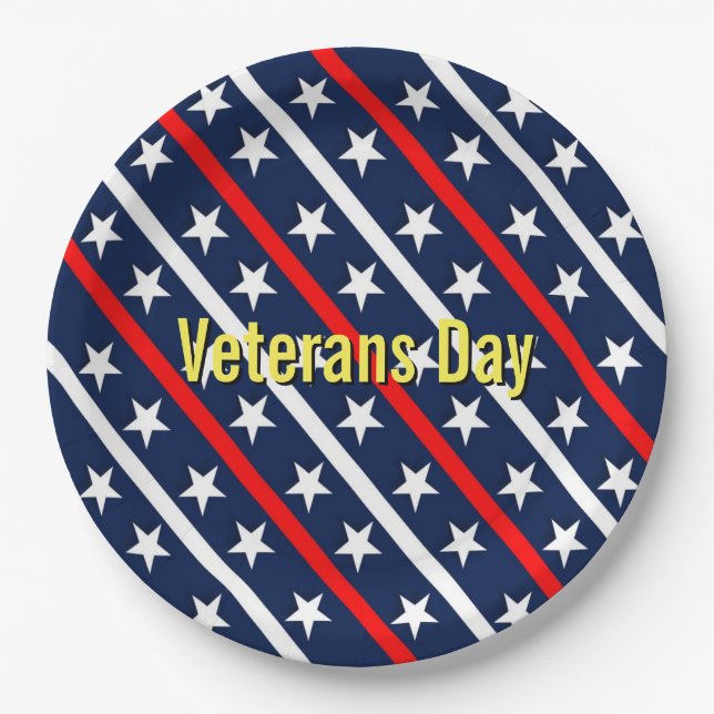 Veterans Day Paper Plate (Front)