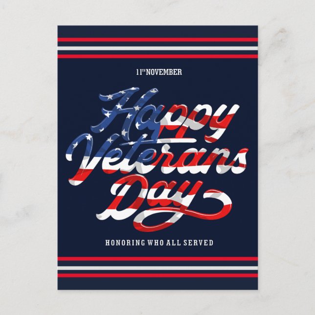 Veterans Day Postcard (Front)