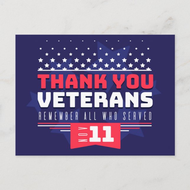 Veterans Day Postcard (Front)