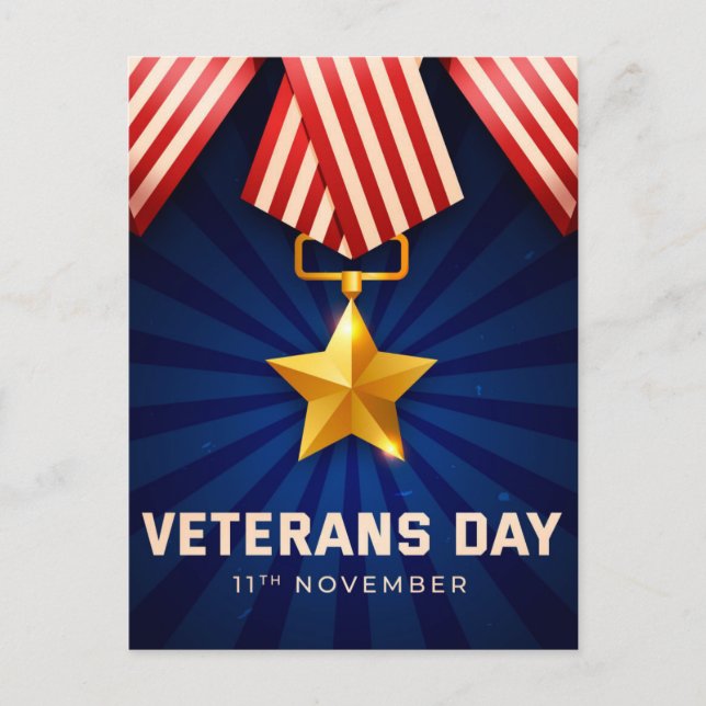 Veterans Day  Postcard (Front)
