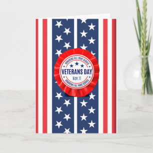 Veterans Day Rosette Card