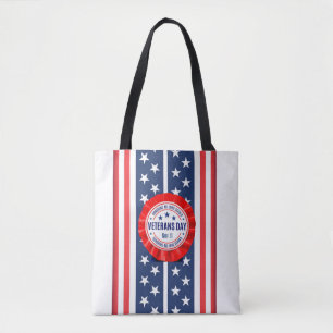 Veterans Day Rosette Tote Bag