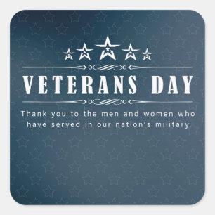 Veterans Day  Square Sticker
