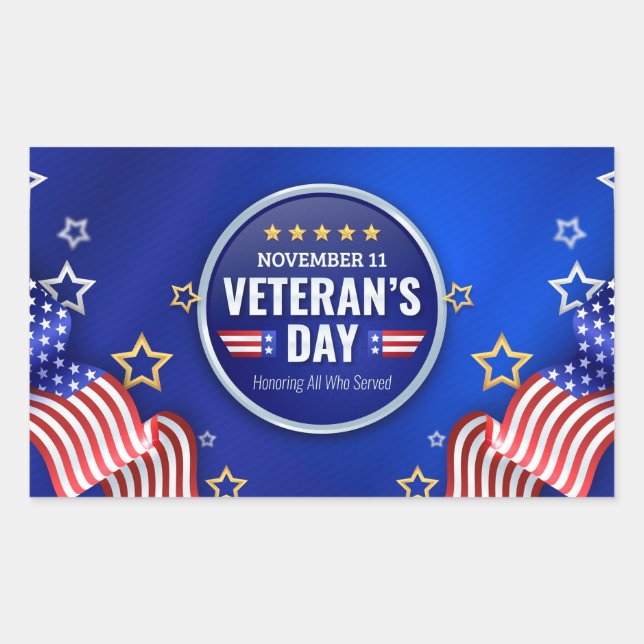 Veterans Day  Sticker (Front)