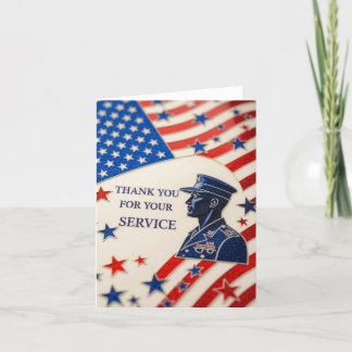 Veterans day thank you card