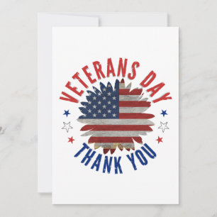 VETERANS DAY THANK YOU  CARD