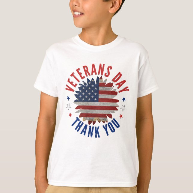 VETERANS DAY THANK YOU T-Shirt (Front)