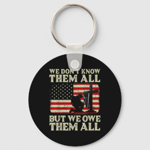 Veterans Day We Owe Them Patriotic Veteran Keychain